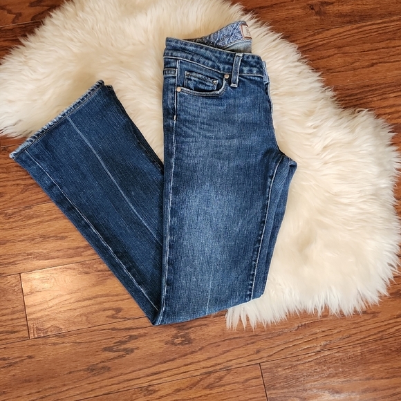 PAIGE Denim - PAIGE Laurel Canyon Flare Medium Wash Jeans